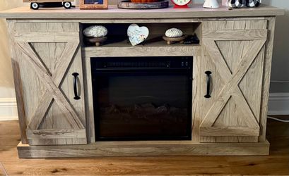 Fireplace tv stand