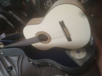 All White Guitar