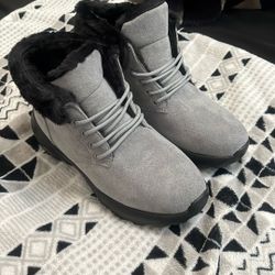 Grey Snow Boots 