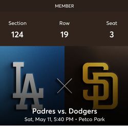 PADRES VS DODGERS 5/11