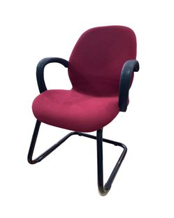 European Burgundy Guest/Side Chair