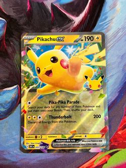 Pikachu Ex #53 Pokemon TCG 30th Celebration Anniversary