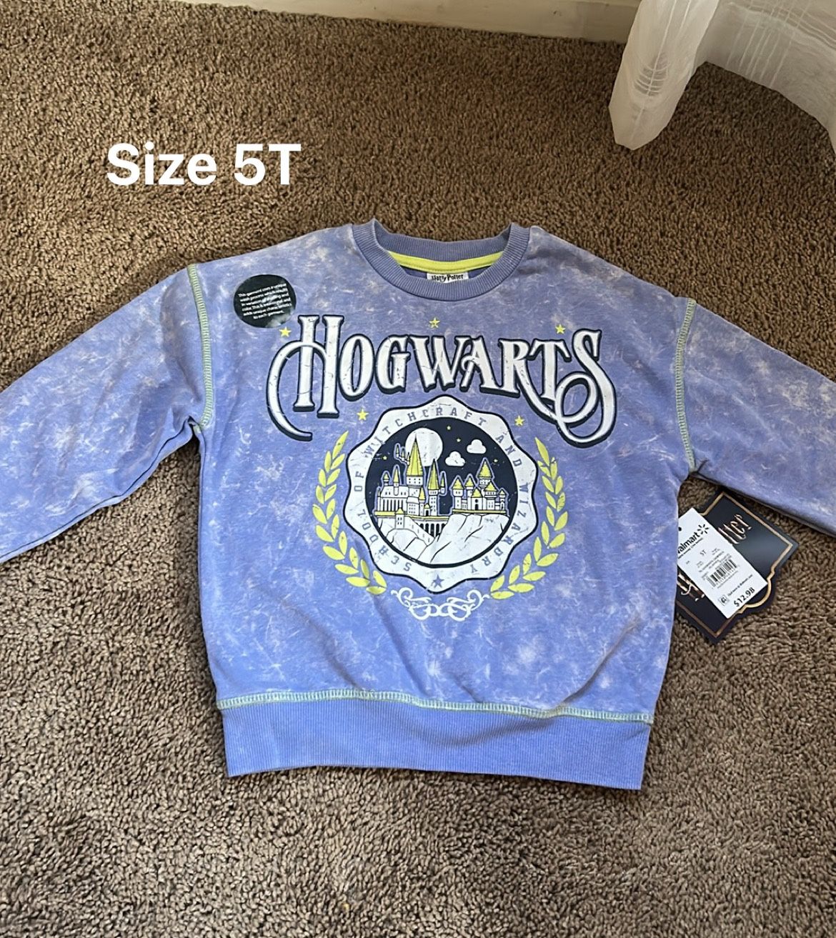 Brand New Hogwarts Harry Potter Sweatshirt Girl Size 5T
