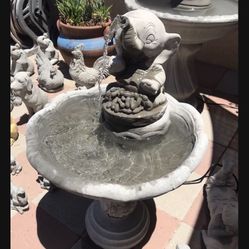 New Water Fountain Made Out Of Cement Perfect Gift 💝 