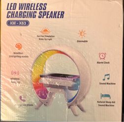 XM-X63 LED Wireless Charging Speaker
