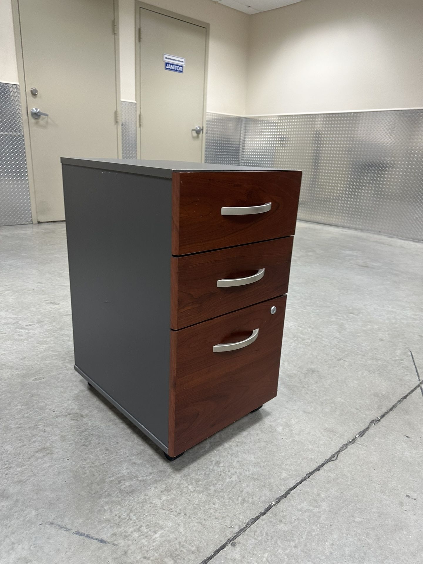 Mobile File Cabinet in Hansen Cherry - Engineered Wood