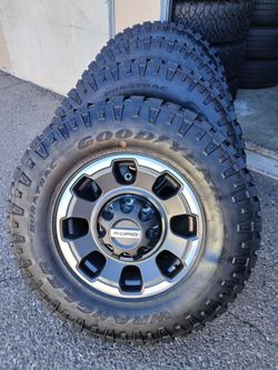 2024 NEW OEM ORIGINAL TAKEOFFS FORD F-250 TREMOR 18 INCH TIRES GOODYEAR WRANGLER DURATRAC 97 % $ 1699