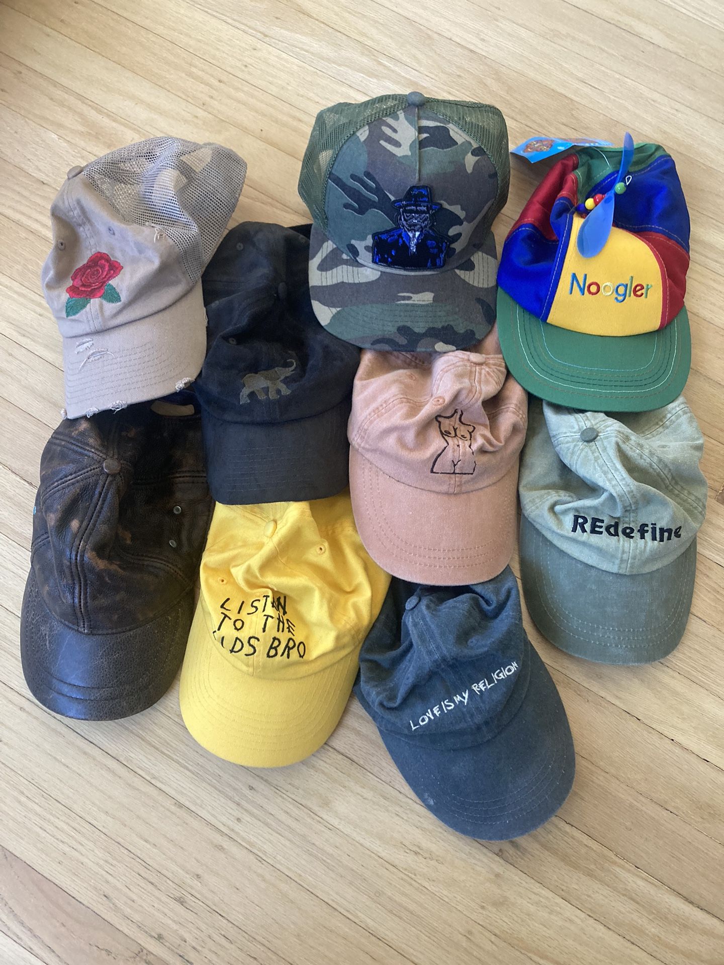 10 PCS - CAPS HAT - EXCELLENT CONDITION