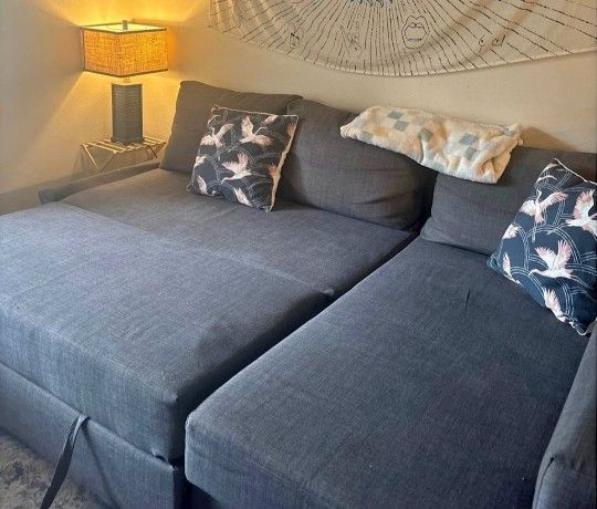 IKEA FRIHETEN SLEEPER SECTIONAL COUCH SOFA