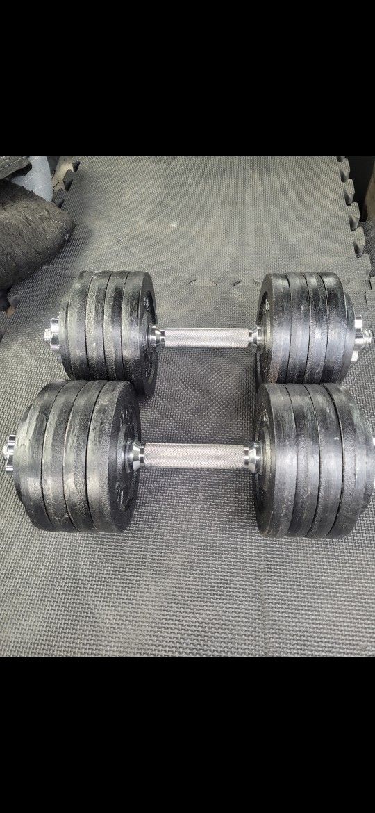 52.5lbs . Dumbells Weights