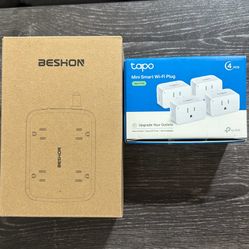 Smart Plug Bundle – TP-Link Tapo (4 Pack) + Power Strip (NEW)