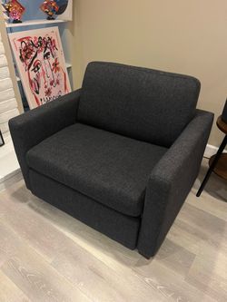 Twin convertible futon foam sleeper