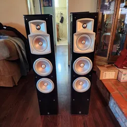 🎶Yamaha NS-555 Floor Standing TOWER SPEAKERS⚡1 Pair⭐Mid & Lows WORK⭐TWEETERS DO NOT Work