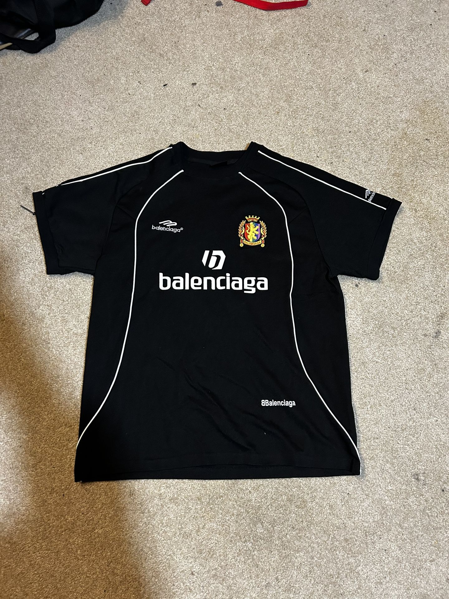 Balenciaga 23aw Balenciaga Manchester United 3Bsports Colorful Lion Short sleeved Shirt