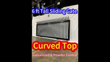 6'H Curved Top Sliding Gate