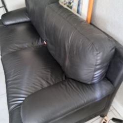 Real Leather 2 Pc Living Room Set