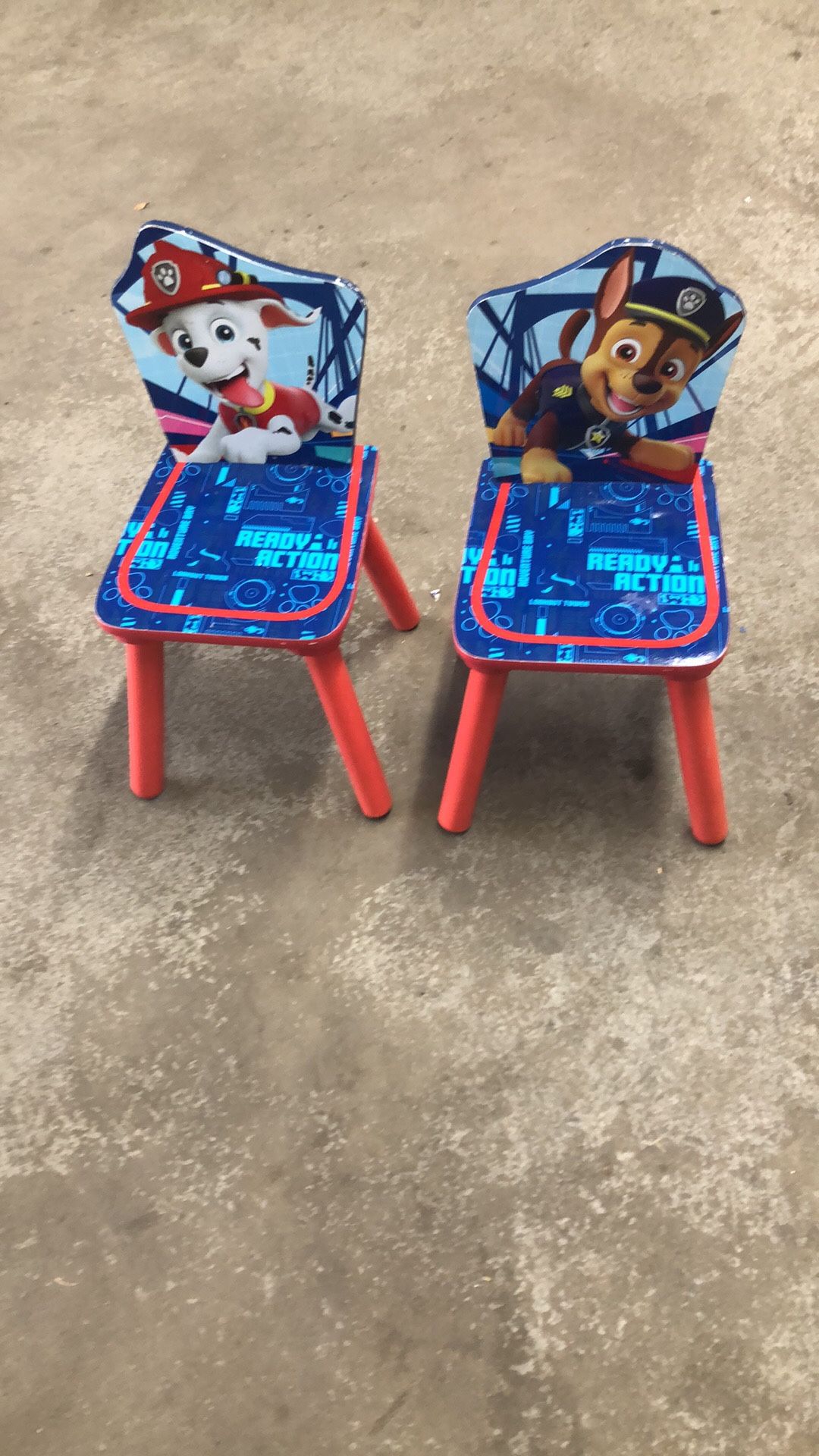 2 Wooden Kids Chairs