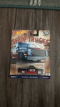 Hot Wheels Car Culture Shop Trucks '83 Chevy Silverado Pickup Truck Borla RR New