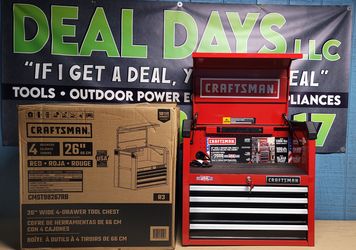 Craftsman S2000 26-in Wide 4-Drawer Tool Chest -BRAND NEW