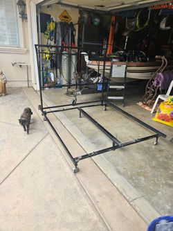 Queen bed frame and head board