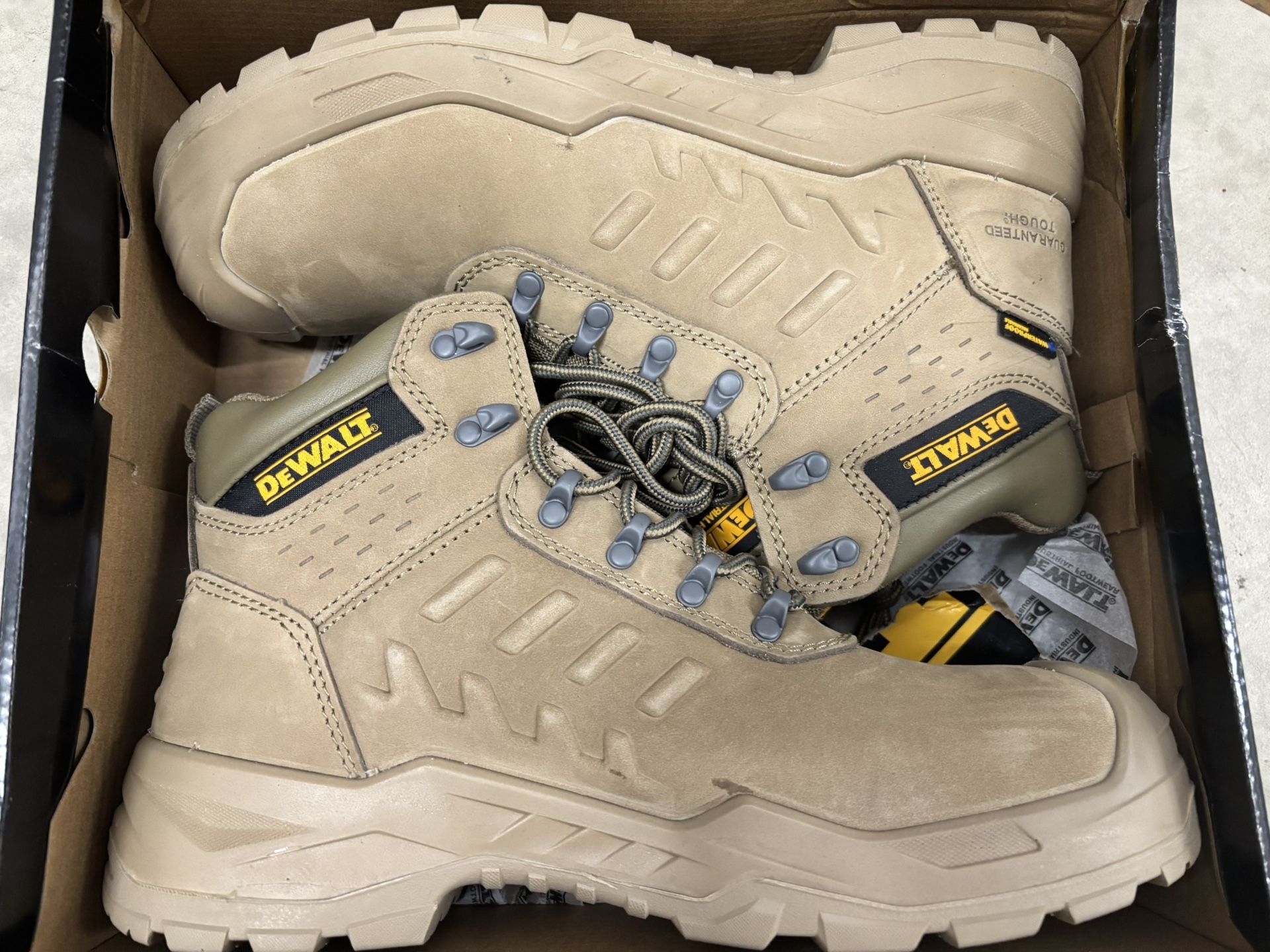 DEWALT Bowman Men's Waterproof, Steel Safety Toe, Leather Work Boots