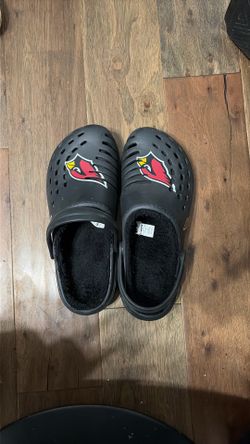FOCO Arizona Cardinals Sherpa Lined Big Logo clogs Large (11-12)