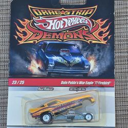Hot Wheels Drag Strip Demon War Eagle '77 Firebird Real Riders