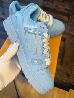 Louis Vuitton Trainer Blue Embossed Monogram