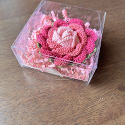 Mother’s Day Crochet Rose