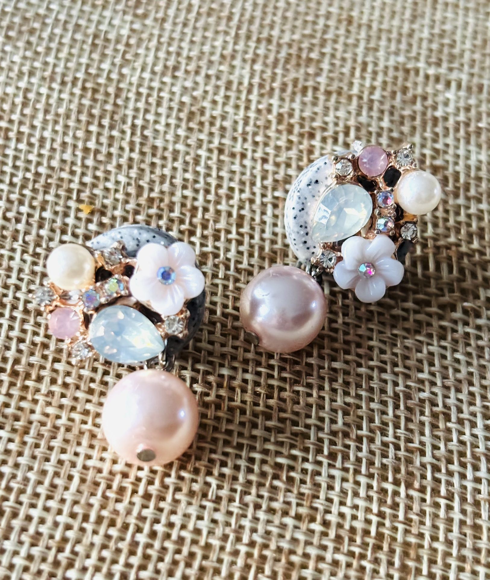 Floral Pastels Earrings- New