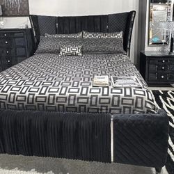 New In Box King Bed Frame With Mattress (Read Description Below)