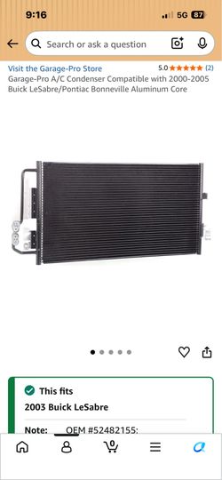 2000-2005 Buick lesabre radiator