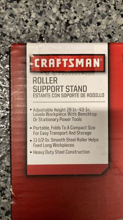 Roller Support Stand for Table Saw