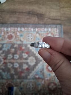 Sterling Silver Engagement Ring