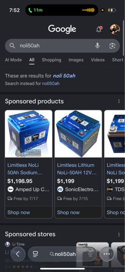 Noli 50ah Sodium battery