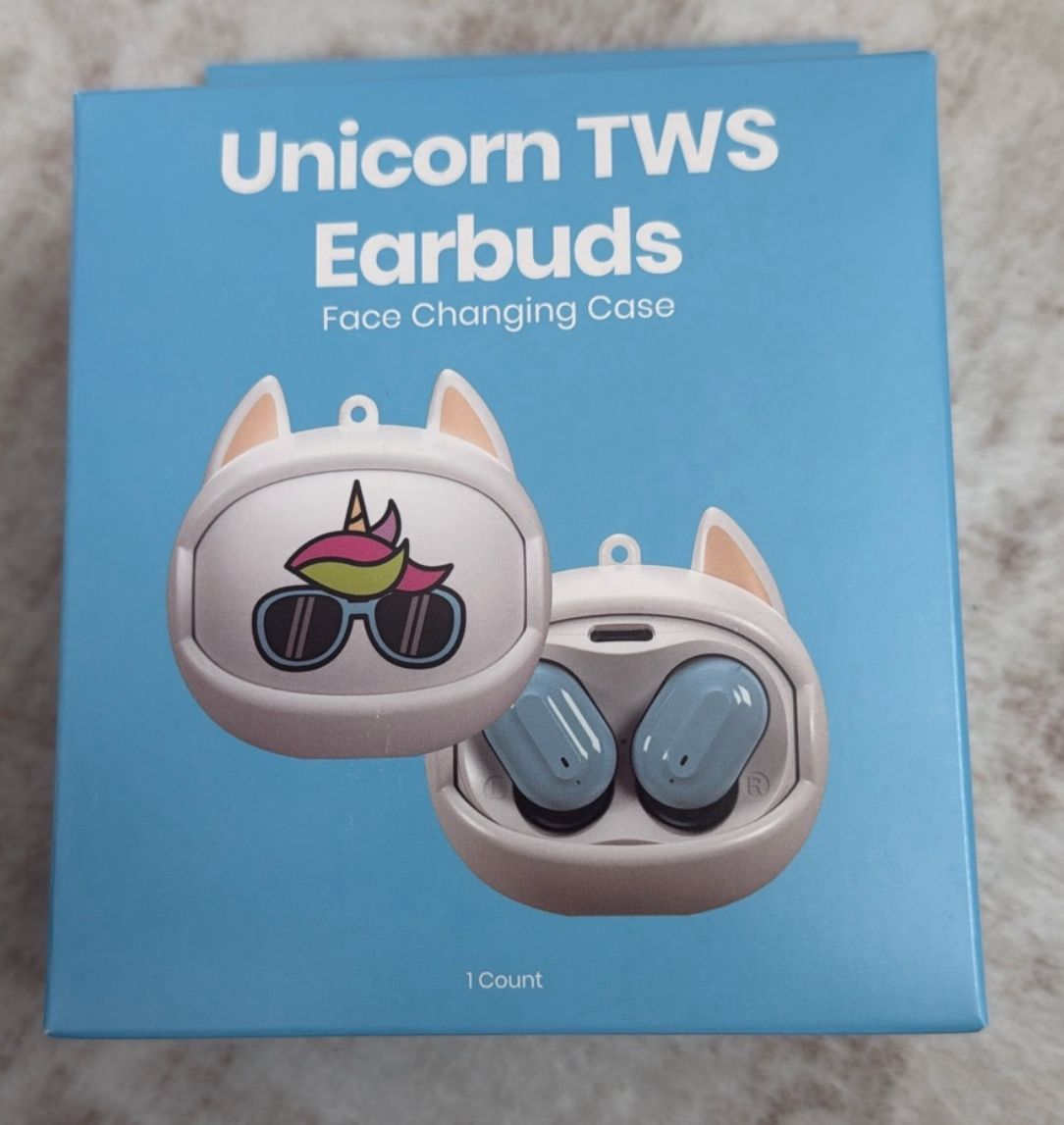 Unicorn TWS Earbuds Face Changing Case