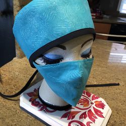 100% Cotton Reversible Scrub Cap / Mask