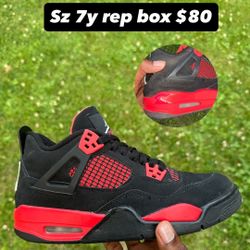 Jordan 4 Red Thunder GS 7
