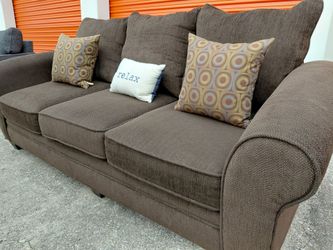 Brown Ashley Couch (delivery available)