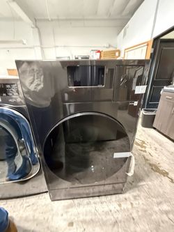 Front Load washer and dryer combo Black Stainless Steel