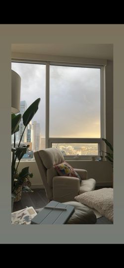 Manual Reclining Armchair With Ottoman