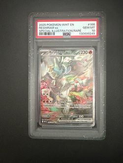Reshiram ex PSA 10 Special Illustration Rare #166