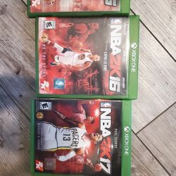 XBOX ONE NBA 2K
15,16,&17 
SAGINAW PICK UP 76179
ASKING $20 FOR ALL! 
