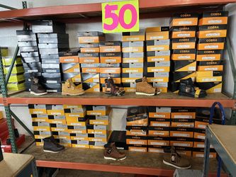 Real Leather Work Boots $50. All Sizes Available 