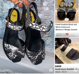 BEST OFFER FENDI SHOES LIKE NEW DESINER LUXURY SHOES MADE IN ITALY 🇮🇹 SIZE 39 1/2
