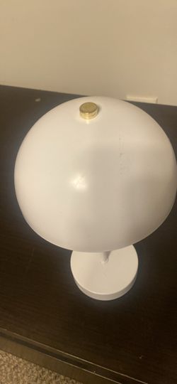 White Mushroom Dome Table Lamp