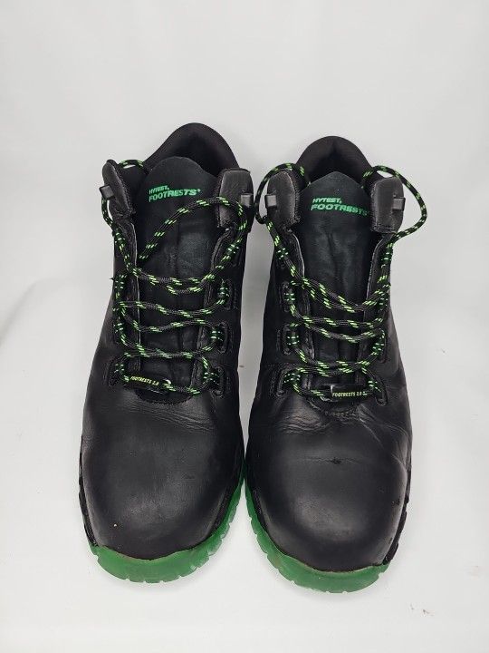 Footrests Boots Work Leather Men's Black Size 13