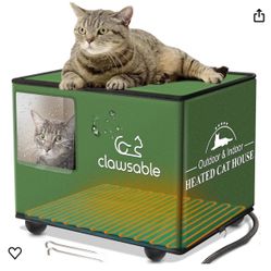 Clawsable Heated Cat House 