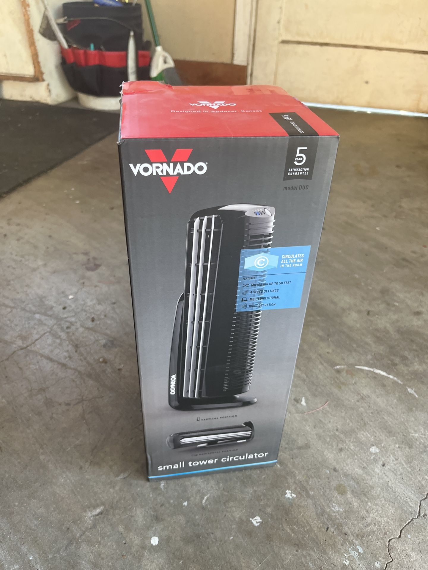 Used Vornado Duo Small Room Tower Fan