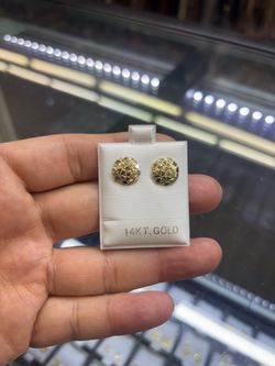 14k nugget earrings